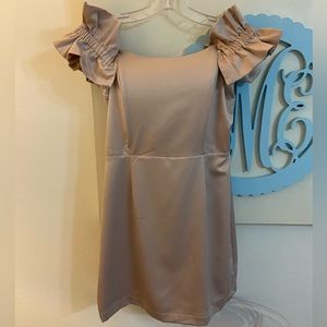 Blush Pink satin cocktail dress